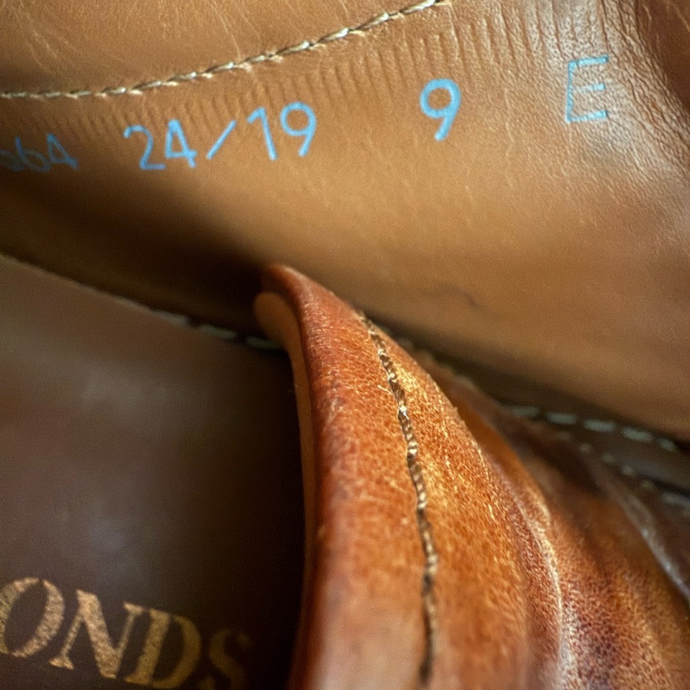 Allen Edmonds "PORTER‎ DERBY" Leather Sneakers 9 E Walnut DISCONTINUED (900) - Picture 9 of 9